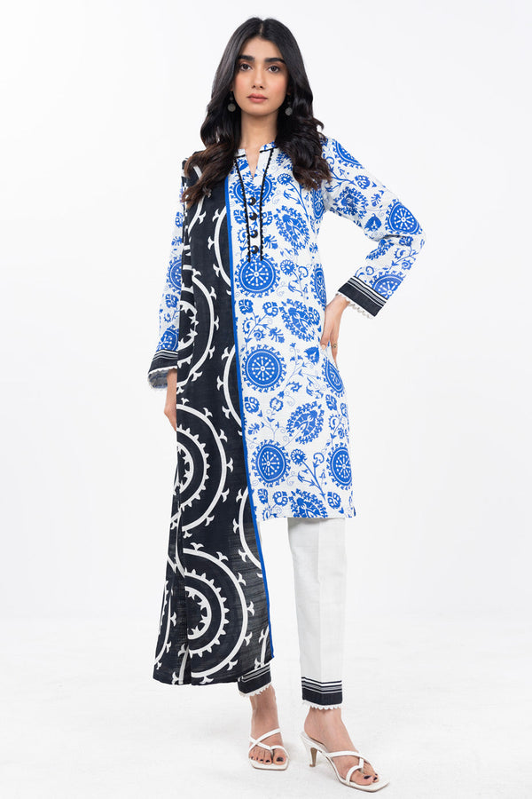 3 Piece Printed Khaddar Shirt With Printed Khaddar Dupatta